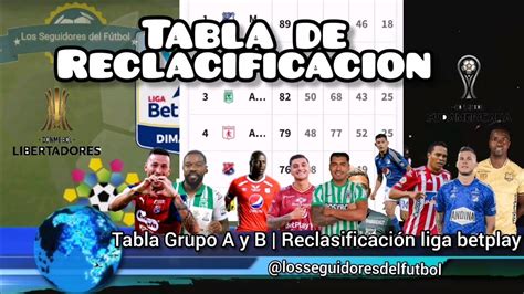 liga betplay tabla de reclasificacion - liga betplay tabla